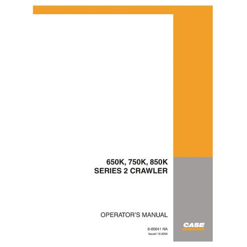 Manual del operador de la hoja topadora Case 650K, 750K, 850K - Caso manuales - CASE-6-85641