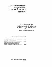 TM2851-HU Manual técnico do trator John Deere 7720, 7820, 7920 HU (TM2851)