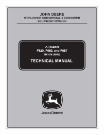 John Deere F620, F680, F687 cortacésped frontal pdf manual técnico - todo incluido - John Deere manuales - JD-TM1678-EN