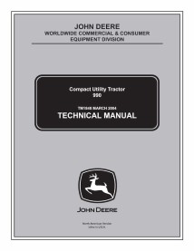 Manual técnico do trator utilitário compacto John Deere 990 pdf - tudo incluído - John Deere manuais - JD-TM1848-EN