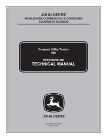 TM1848 Manual técnico del tractor utilitario compacto John Deere 990 - todo incluido (TM1848)