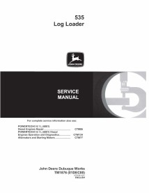 John Deere 535 log loader pdf technical manual - all inclusive  - John Deere manuals - JD-TM1876-EN