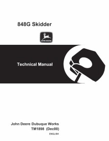 John Deere 848G skid loader pdf manual técnico - todo incluido - John Deere manuales - JD-TM1898-EN