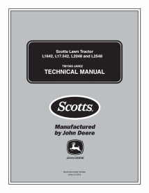 TM1949 Manual técnico completo para tratores de grama John Deere L1642, L17.542, L2048 e L2548 (TM1949)