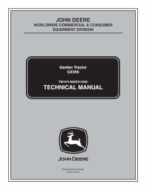 TM1974 John Deere GX355 lawn tractor technical manual - all inclusive (TM1974)