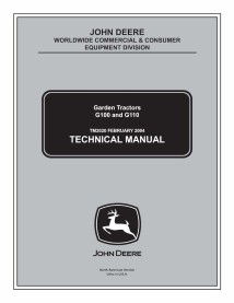 TM2020 Manuel technique complet pour tracteurs de pelouse John Deere G100 et G110 (TM2020)