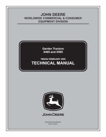 John Deere X495, X595 tractor de césped pdf manual técnico - todo incluido - John Deere manuales - JD-TM2024-EN