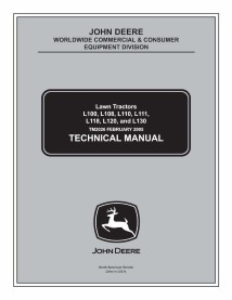 TM2026 Manual técnico completo para tratores de grama John Deere L100, L108, L110, L111, L118, L120 e L130 (TM2026)