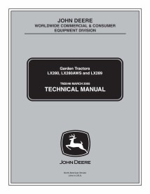 John Deere LX280, LX280AWS, LX289 tractor de césped pdf manual técnico - todo incluido - John Deere manuales - JD-TM2046-EN