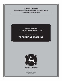 TM2046 Manual técnico completo do trator de grama John Deere LX280, LX280AWS, LX289 (TM2046)