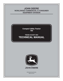 TM2088 Manuel technique complet du tracteur utilitaire compact John Deere 790 (TM2088)