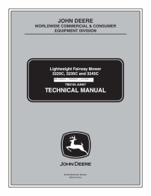 John Deere 3225C, 3235C, 3245C cortacésped pdf manual técnico - todo incluido - John Deere manuales - JD-TM2105-EN