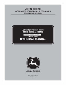 TM2105 John Deere 3225C, 3235C, 3245C cortacésped pdf manual técnico - todo incluido