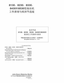 TM228014-ZH John Deere 8130, 8230, 8330, 8430, 8530 tractor pdf diagnosis and tests manual CN