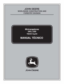 John Deere 240, 250 minicargador pdf manual técnico ES - John Deere manuales - JD-TM2954-ES