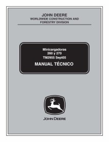 John Deere 260, 270 minicargador pdf manual técnico ES - John Deere manuales - JD-TM2955-ES