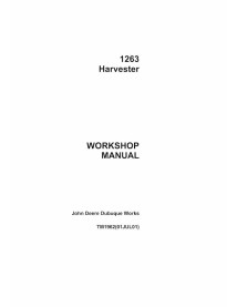 TM1962 John Deere 1263 moissonneuse pdf manuel d atelier.