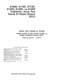 TM605180-TR John Deere 6100D, 6110D, 6125D, 6130D, 6140D, 6115D trator pdf manual técnico TR