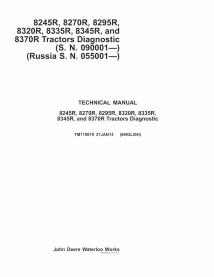 John Deere 8245R, 8270R, 8295R, 8320R, 8335R, 8345R tractor manual técnico de diagnóstico pdf - John Deere manuales - JD-TM11...