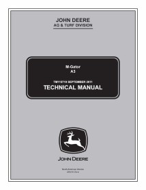 John Deere M-Gator A3 véhicule tout terrain manuel technique pdf - John Deere manuels - JD-TM115719-EN