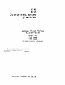 TM123058-RO Manual de diagnóstico e reparo da plantadeira John Deere 1745, 1755 RO (TM123058)