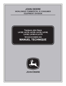 John Deere LA105, LA115, LA125, LA135, LA145, LA155, LA165, LA175 lawn tractor pdf technical manual FR - John Deere manuals -...