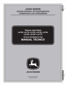 John Deere LA105, LA115, LA125, LA135, LA145, LA155, LA165, LA175 lawn tractor pdf technical manual PT - John Deere manuals -...