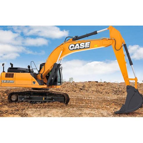 Manual del operador de la excavadora Case CX350C Tier 4 - Caso manuales - CASE-84406998