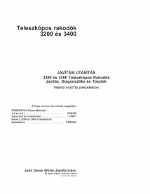 John Deere 3200, 3400 manipulador telescópico pdf manual de diagnóstico y reparación HU - John Deere manuales - JD-TM8183-HU