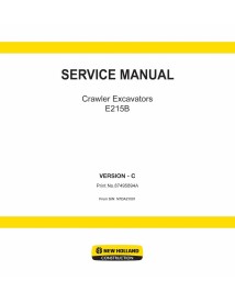 New Holland E215B crawler excavator pdf service manual ES - New Holland Agriculture manuals - NH-87495894A-EN