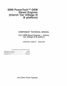 John Deere 6090 PowerTech Tier4 Level 21 ECU diesel engine pdf technical manual  - John Deere manuals - JD-CTM104819-16SEP13-EN