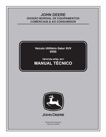 John Deere XUV 855D Gator véhicule utilitaire pdf manuel technique PT - John Deere manuels - JD-TM107254-PT