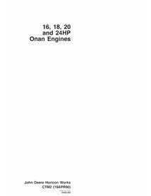 John Deere 16, 18, 20 and 24HP Onan engine pdf technical manual  - John Deere manuals - JD-CTM2-EN