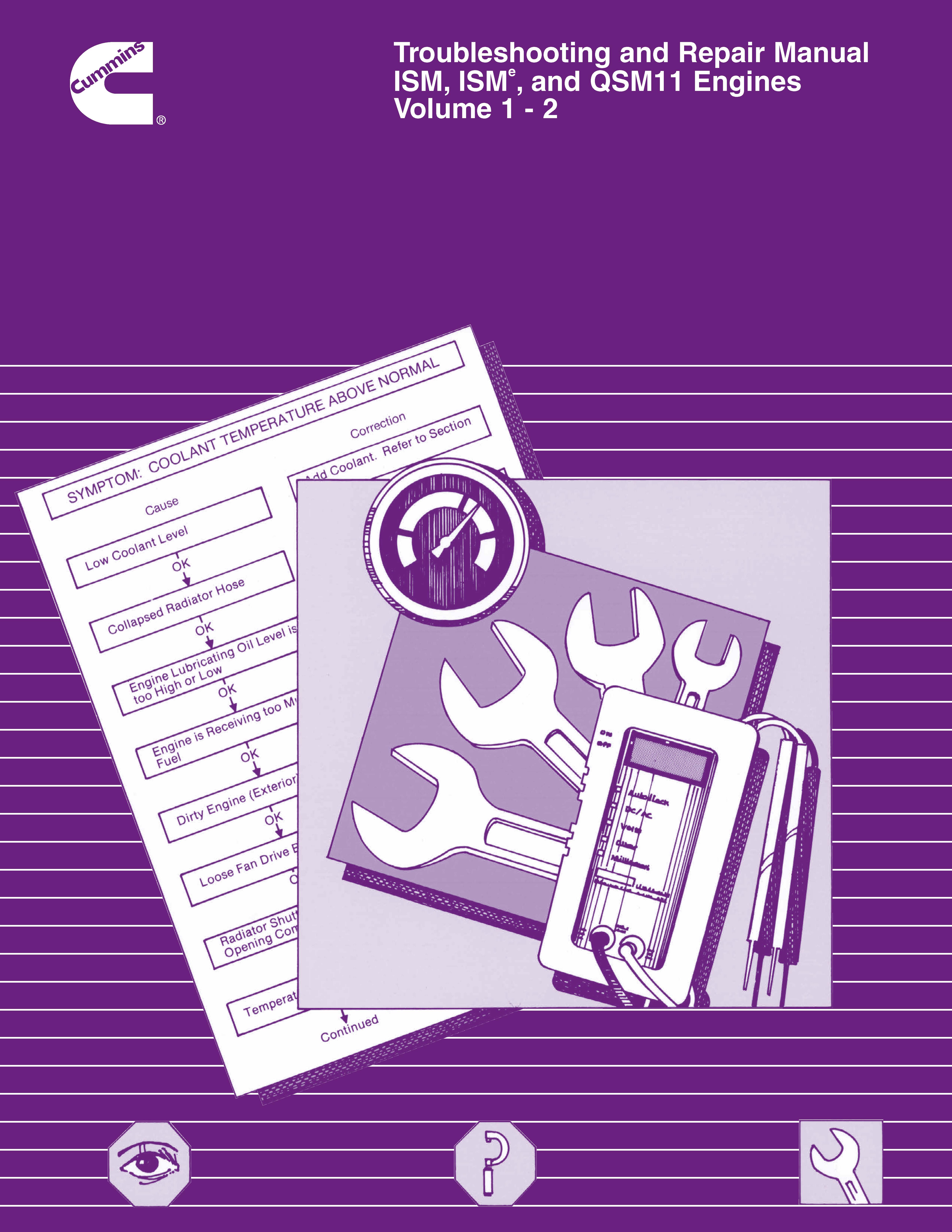 Cummins ISM, ISMe and QSM11 engine pdf troubleshooting and repair manual