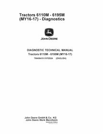 TM408419 John Deere 6110M - 6195M MY16-17 tractor diagnostic technical manual (TM408419)
