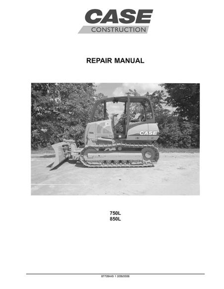 CASE-87728445 Case 750L, 850L dozer repair manual