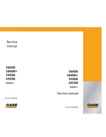 Manuel d'entretien des chargeuses-pelleteuses Case 580SR, 590SR, 590SR, 695SR série 3 - Case manuels - CASE-87643852B