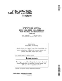 JD-OMAR228220 John Deere 9120, 9220, 9320, 9420, 9520, 9620 SN 010001 - trator pdf manual do operador