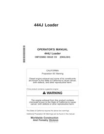 John Deere 444J cargador pdf manual del operador