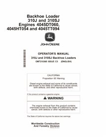 JD-OMT210365 John Deere 310J loader operator's manual (OMT210365)
