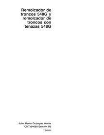 John Deere 540G, 548G SN -558204 minicargador pdf manual del operador ES