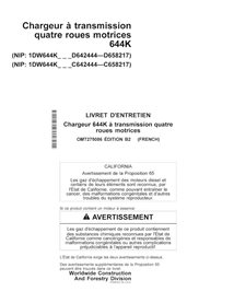 John Deere 644K SN 642444-658217 chargeur pdf manuel d'utilisation FR