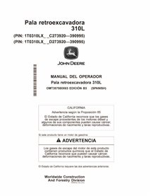 John Deere 310L backhoe loader pdf operator's manual ES