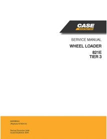 Manual de servicio de la cargadora de ruedas Case 821E Tier3 - Caso manuales - CASE-84299244