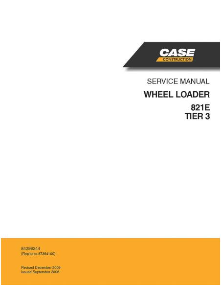 CASE-84299244 Manual de servicio de la cargadora de ruedas Case 821E Tier3