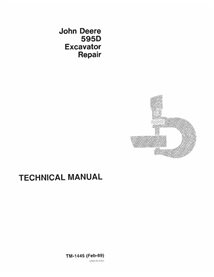 TM1445 John Deere 595D excavator repair technical manual (TM1445)