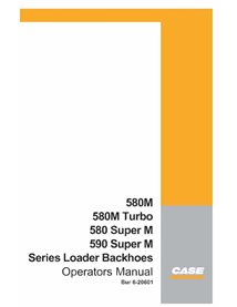 Case 580M, 580SM, 590SM backhoe loader pdf operator's manual  - Case manuals - CASE-6-20601-EN