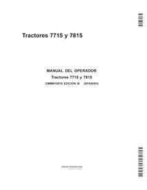 JD-OMMN10010-ES Manuel d'utilisation du tracteur John Deere 7715, 7815 ES (OMMN10010)