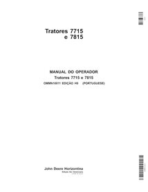 John Deere 7715, 7815 tracteur pdf manuel d'utilisation PT - John Deere manuels - JD-OMMN10011-PT