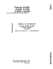 John Deere 6145R, 6155R, 6155RH, 6175R, 6195R, 6215R MY15- tractor pdf manual del operador PT - John Deere manuales - JD-OMAL...